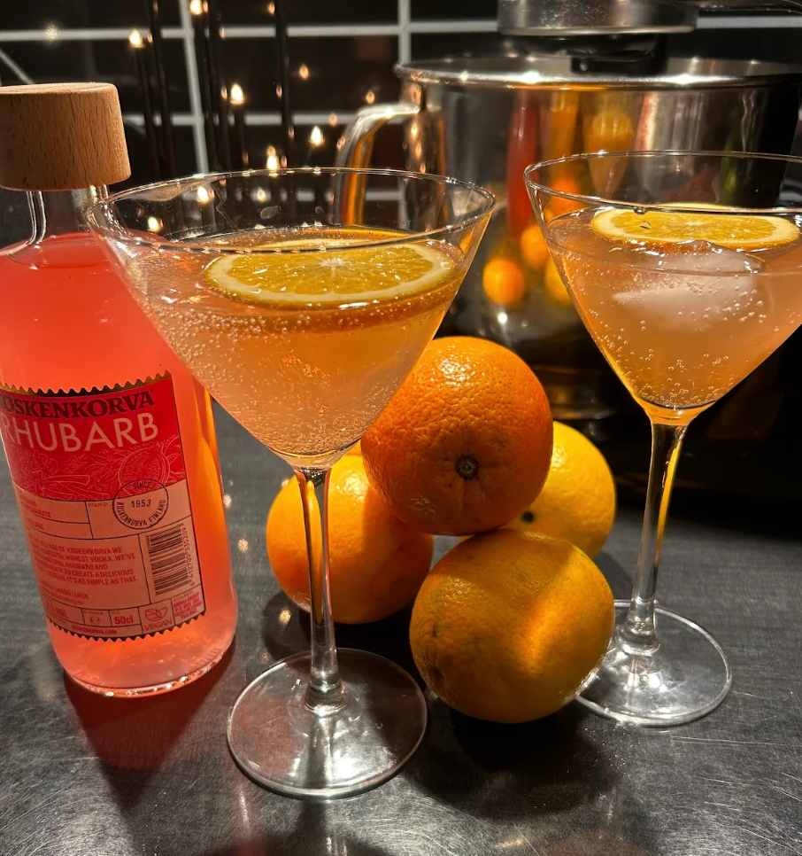 Blanda drinkar med Koskenkorva Rhubarb